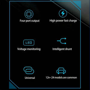 ที่ชาร์จในรถยนต์ 66W 4 พอร์ต USB PD ชาร์จเร็ว QC 3.0 Type C ช่องจุดบุหรี่ 12V ที่ชาร์จในรถยนต์ USB C สำหรับโทรศัพท์มือถือ - Product Image 6