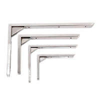 Etagère pliante en acier inoxydable, support mural à Angle en L, en acier inoxydable, OEM ODM OBM