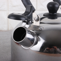 2025 acier inoxydable sifflement bouilloire ustensiles de cuisine bouilloire à eau poignée résistant à la chaleur Non-électrique bouilloire à thé cuisine maison