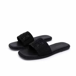 Sandali piatti da donna <span class=keywords><strong>TB</strong></span> 2026 estivi con punta aperta, ciabatte da spiaggia per esterni con strass e suola morbida in gomma - Product Image 6