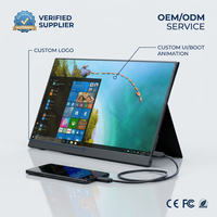 Écran tactile portable OEM personnalisé de 15,6 pouces FHD 1080P IPS avec port Type-C HD, compatible avec les ordinateurs portables et les jeux