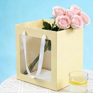 Bolsas de Papel Ecológicas Personalizables con Ventanas Transparentes para Boutiques, Alimentos, Cosméticos y Ramos de Flores - Product Image 5