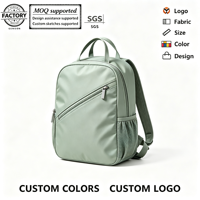Sac à dos pour ordinateur portable 25L en polyester imperméable, logo personnalisé, unisexe, respirant, compartiment zippé pour ordinateur, idéal pour les sports de plein air, les voyages et le bureau