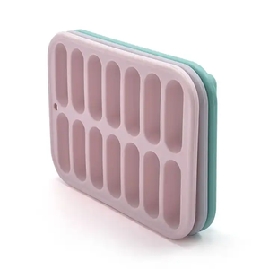 Tự làm handmade thân thiện với môi chịu nhiệt Silicone Ice Cream Maker Ice Tray khuôn với 14 lưới nắp dễ dàng bật ra - Product Image 4
