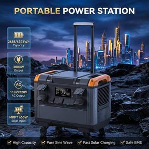 Hot Selling 1200W Portable <b>Power</b> Station 1024Wh LiFePO4 Battery Solar <b>Generator</b> for Outdoor Camping & Home Backup - Product Image 5