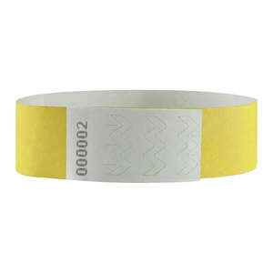 Pulseras de Papel Tyvek Blancas Personalizables y Ecológicas de 25*250mm para Festivales y Fiestas, Productos Ecológicos - Product Image 2