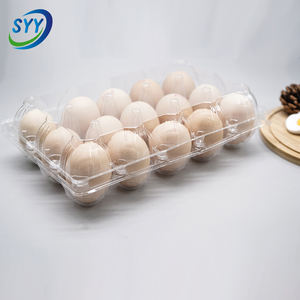 Bandeja para <span class=keywords><strong>Huevos</strong></span> de Plástico CPET Apilable, Resistente y Ecológica de 15 Cavidades con Tapa Abatible y Logotipo Personalizado - Product Image 4