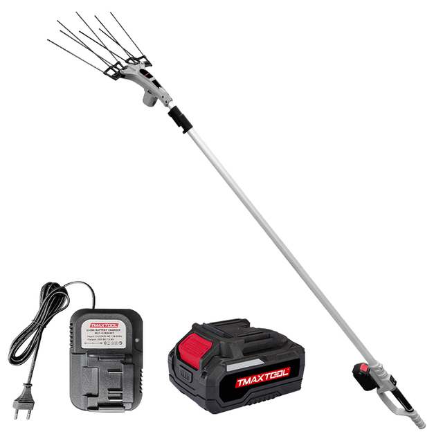 Tmaxtool Electric Battery-powered Telescopic Aluminium Pole 3.5m Carbon Fiber Rod Fruit Tree Shakers Picker Olive