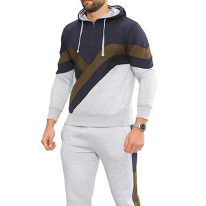Survêtements de sport décontractés pour hommes, personnalisés OEM, vente en gros, polyester et coton, coupe-vent, haute qualité, collection 2025 - Product Image 6