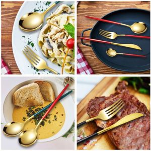 Juego de Cubiertos de Acero Inoxidable para Restaurante Gold, 24 Piezas con Estuche - Product Image 3