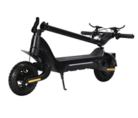 48V 20Ah 800W IP65 Bürstenloser Zweirad-Elektroroller Faltbar 10 Zoll Aluminiumlegierung Lithium-Batterie Stoßdämpfer 150kg Sensor