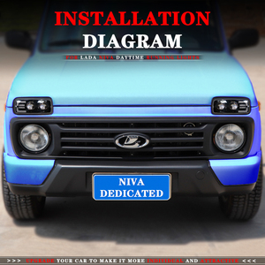 Luces LED DRL para Lada <span class=keywords><strong>Niva</strong></span> 4X4 1995, con Función de Señal de Giro, Accesorios de Estilo para Auto, Cubiertas Protectoras de Luces - Product Image 6