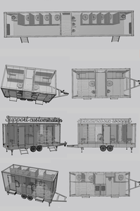 Remolques de Baño Portátiles Modulares Temporales de Diseño Moderno 2025, Fabricados con Moldeo Rotacional de Polietileno - Product Image 4