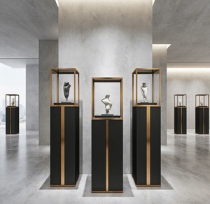 Vitrine <span class=keywords><strong>de</strong></span> présentation <span class=keywords><strong>de</strong></span> bijoux haut <span class=keywords><strong>de</strong></span> gamme <span class=keywords><strong>de</strong></span> qualité muséale, autoportante, en verre, avec éclairage LED, pour salle <span class=keywords><strong>d</strong></span>'exposition et design intérieur <span class=keywords><strong>de</strong></span> <span class=keywords><strong>magasin</strong></span> <span class=keywords><strong>de</strong></span> <span class=keywords><strong>d</strong></span>étail - Product Image 3