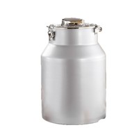 Bac de rangement circulaire moderne et minimaliste en acier inoxydable épaissi sous vide ; Conteneur de stockage grande capacité