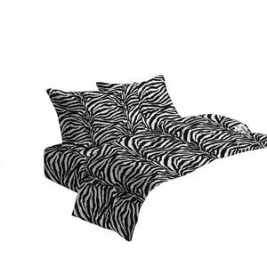 Juego de Sábanas con Estampado de Cebra, 100% Algodón Italiano, Tamaño Queen - Product Image 3