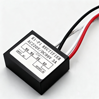 Redresseur de puissance à diode demi-onde SNXRON R1-P1 220VAC 90VDC/99VDC 3A pour frein de moteur - Module industriel 4 fils en plastique