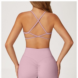 Conjunto Deportivo Sexy de Dos Piezas para <span class=keywords><strong>Mujer</strong></span>, Estilo Deportivo, de Alta Resistencia, Color Caqui, con Sujetador Deportivo Personalizado - Product Image 4
