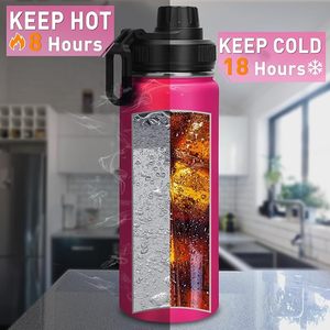 High Quality Durable Stainless Steel Vacuum <b>Flask</b> Water <b>Bottle</b> with Lid Large Capacity Portable 6-12 Hours Thermal Insulation - Product Image 5