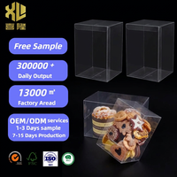 Boîtes d'emballage rectangulaires auto-érectables en PVC transparent personnalisées en vinyle PET avec revêtement UV et pelliculage mat