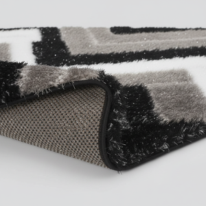 Tapis de salon extra épais en peluche moelleuse à motifs floraux modernes de qualité supérieure, personnalisable, écologique, turc - Product Image 1