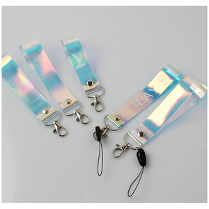 Custom Logo Pattern PVC Phone Taker Short Lanyard Keychain Lanyard