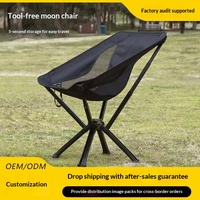 Chaise lune AK-H45 à dépliage rapide sans assemblage ; Chaise pliante stable à haute capacité de charge pour le camping en plein air et la pêche