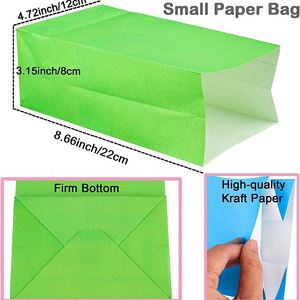 Bolsas de Regalo de Papel Kraft para Fiestas, Bolsitas de Papel para Donuts, Bolsitas Pequeñas para Regalos de Cumpleaños Infantiles, Bodas - Product Image 3