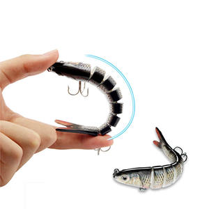 Oem Odm usine vente en gros de leurres de pêche segmentés en plastique dur à articulations multiples - Product Image 5