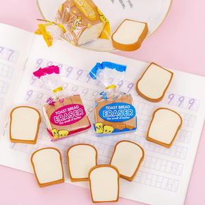 Charming Toast Shaped Pencil Set Sweet Bread Design Radiergummis für Kinder Study Fun - Product Image 3