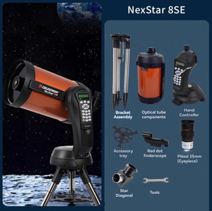 Télescope astronomique <span class=keywords><strong>Celestron</strong></span> 8SE, recherche automatique intelligente des étoiles, observation des étoiles professionnelle, haute magnification HD - Product Image 4