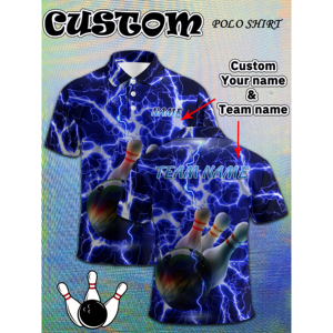 Polo de sublimación MARKAKRALI: diseño personalizado de bolos y relámpagos para un estilo de equipo personalizado - Product Image 2