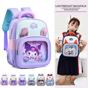 Mochilas para niños de dibujos animados al por mayor directas de fábrica-Oreja 3D y ventana <span class=keywords><strong>transparente</strong></span>, bolsas preescolares impermeables ligeras - Product Image 1