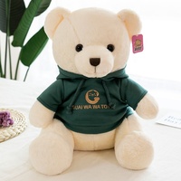 NOUVEAU design Offre Spéciale Ours en peluche personnalisé avec sweats à capuche brodés Ours en peluche drôle Jouets en peluche animaux