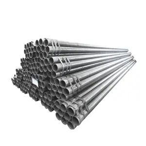 MS tube en acier au carbone de longueur standard, tube rond et tubes en acier au carbone soudé par erw