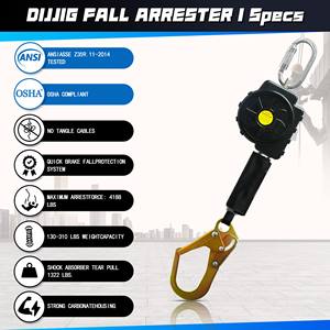 Guangjia automatisch hoofdslot van aluminiumlegering, bergbeklimmen, rotsklimmen, werken op grote hoogte, grote haak - Product Image 6