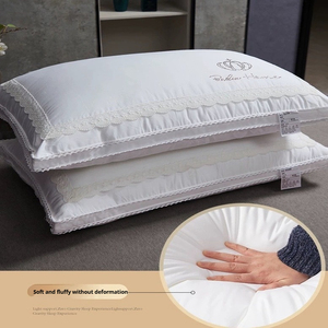 Oreillers de lit en coton super doux de classe A <span class=keywords><strong>anti</strong></span>-acariens antibactériens non collants non dégradables en dentelle pour mère - Product Image 4
