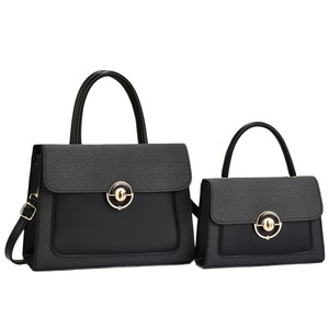 An Ru Shi Mother Daughter <b>Bag</b> Set Black <b>Crossbody</b> Shoulder <b>Bag</b> Middle Size Everyday Commuting Style - Product Image 5