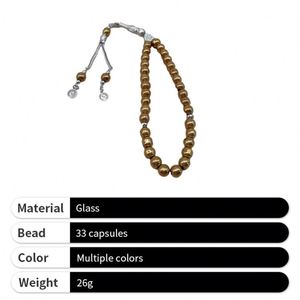 Muslim Tasbih Islamic Middle East Gift Glass Prayer Beads for Ramadan - Product Image 2