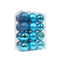 Petit ensemble de boules de Noël rouges, décorations suspendues pour l'arbre, ornements en plastique pour Noël, Nouvel An, fête festive