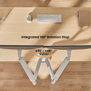 LDT75-C024UC Supporto per <span class=keywords><strong>Monitor</strong></span> <span class=keywords><strong>Doppio</strong></span> Premium da 17-32 Pollici, Braccio a Molla con Porte USB Tipo C, 10,5 kg - Product Image 6