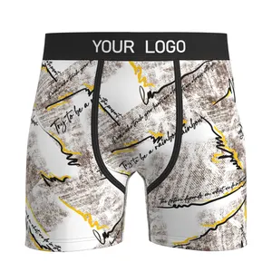 2023 Eth Polyester Custom Boxers Shorts Men's Boxers Comfortable Quick-drying Men's Underwear