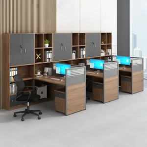 BGZ-16 escritorio mesa de trabajo mobilier de bureau moderne mobilier en forme de l table du personnel table de travail