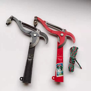 กรรไกรตัดแต่งกิ่งสูง ใบมีดเหล็กคาร์บอน 45 มม. เส้นผ่านศูนย์กลางการตัดแต่ง 20-30 มม. ดีไซน์แบบปีกผีเสื้อพร้อมล้อเดี่ยวและเชือก - Product Image 3