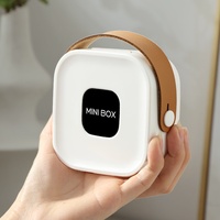 Boîte de rangement numérique pour accessoires de couture, écouteurs, chargeurs, câbles de données – Étui de voyage portable blanc, durable, petit format pour la maison
