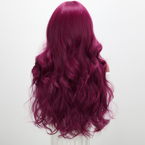 Smilco nóng bán phổ biến thời trang bangs Tóc Giả Châu Âu và Mỹ Đỏ lượn sóng xoăn tóc giả dệt Tóc Giả SM023 - Product Image 4