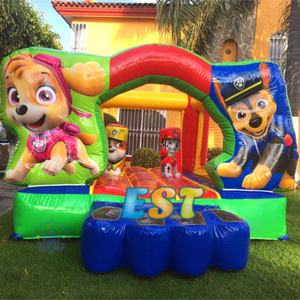 Jouets gonflables en forme de patte pour enfants, château gonflable de dessin animé, château gonflable pour sauter, trampoline gonflable pour fêtes avec souffleur - Product Image 2