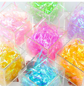 Hilo iridiscente de color de 3mm e hilo de PP transparente por kilogramo-Relleno de embalaje decorativo - Product Image 1