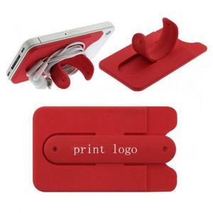 Custom Promotion Stylish U Style Slap Silicone <b>Wallet</b> Credit Card Mobile Phone Holder for All Phones - Product Image 2