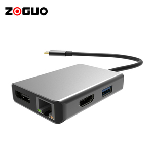 Nhà Máy Bán Hàng Trực Tiếp USB 3.0 Tương Thích 30Hz Multiport Hub Cho Máy Tính Xách Tay Máy Tính Bảng Âm Thanh Chuyển Đổi 4K <span class=keywords><strong>HDMI</strong></span> Đa Chức Năng Loại C Hub - Product Image 4